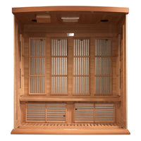 Infrared Sauna Built to Support Daily Wellness, 4 Person Capacity, Canadian Red Cedar, Near Zero EMF
