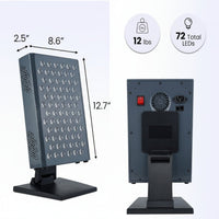 Red Light Therapy Panel Designed for Daily Wellness, 72 Quad Chip LEDs, 4 Wavelengths, Adjustable Brightness